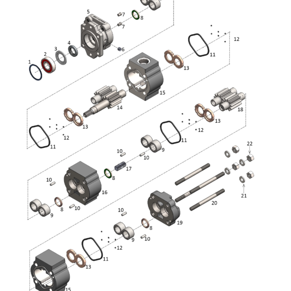 A diagram of parts that are in the picture.